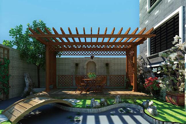 铝合金仿木花架