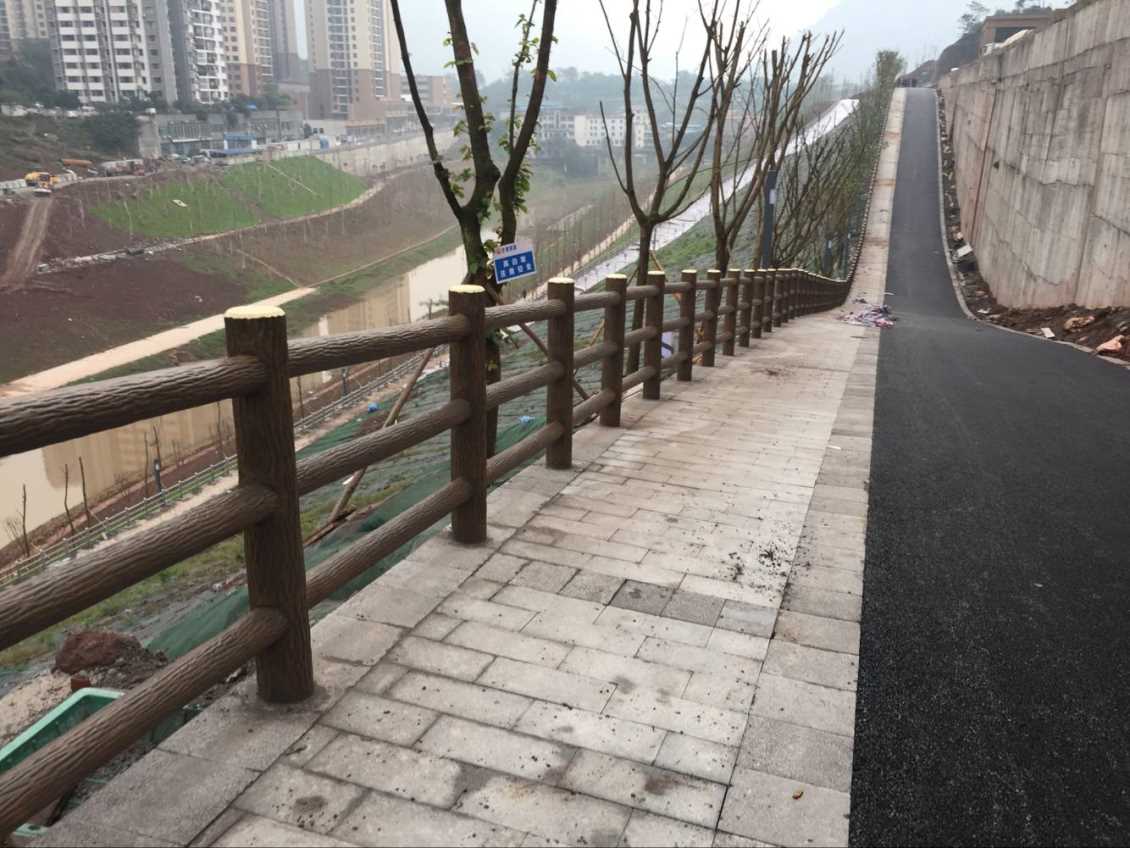 重庆水泥仿木护栏