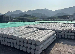 河堤仿木桩兼顾防护与生态的河堤守护设施